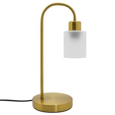 Modern Antique Brass Table Lamp Frosted Glass Shade Bedside Light Desk Lamp T508