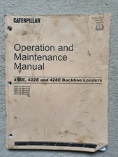 CAT 416E 422E 428E LOADER BACKHOE OPERATORS MANUAL 2007