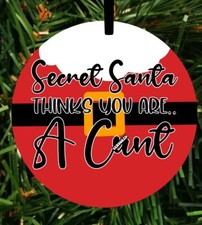 Rude Christmas Bauble Funny