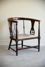 Antique Edwardian Tub Bedroom Chair