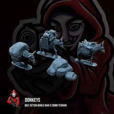 Donkeys Bolt Action World War II 28mm Wargaming