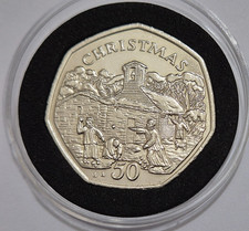 1996 Christmas 50p Isle of Man