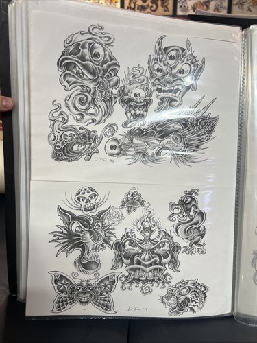 Vintage tattoo flash - 2x, sheets