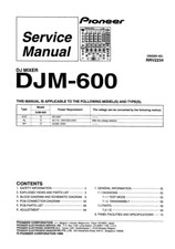 PIONEER DJM600 - SERVICE
