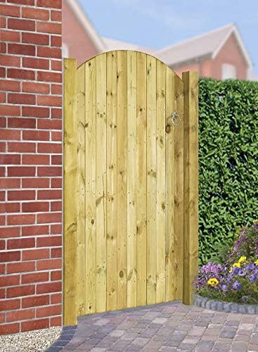 Castle wooden garden gates - garden, bow
