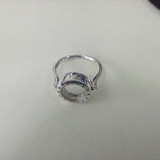 Circle Floating Locket Ring OPENS Put Mini inside Pandora