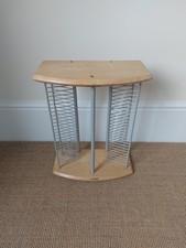 CD Storage Rack 50 CDs Pine Wood