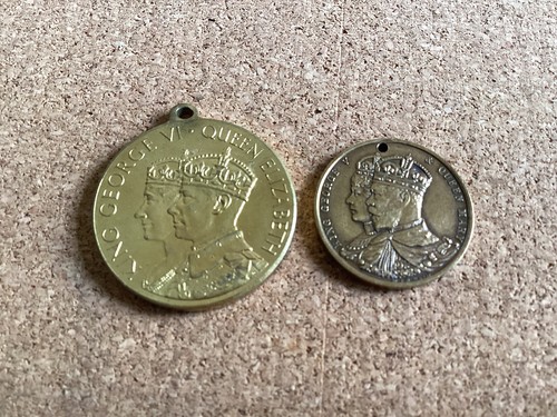 Coronation medals - (two), /