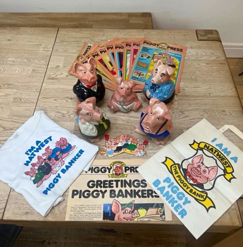 Natwest piggy banks vintage - banks,