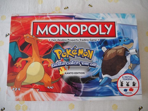 Hasbro pokémon monopoly board - pokémon,