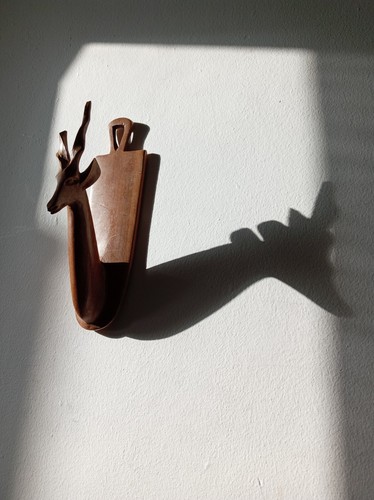 Vintage hand carved wooden - hand,