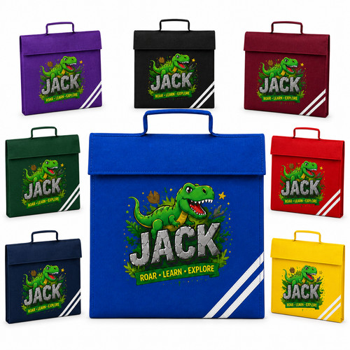 Personalised school book bag - school,