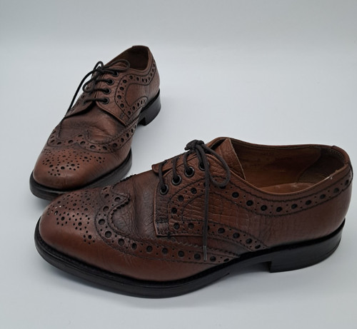 Loake brown leather brogues - loake,