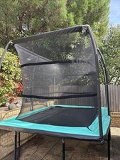 Jump Power 10 x 7.5ft Rectangle Trampoline Enclosure Net And Trampoline Mat