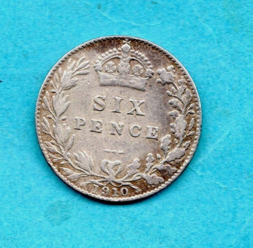 1910 sixpence king edward - 1910,