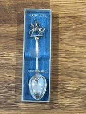 Decorative Silver Plated Collectors Teaspoon With Original Box