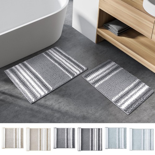 Chenille bathroom rug set - chenille,