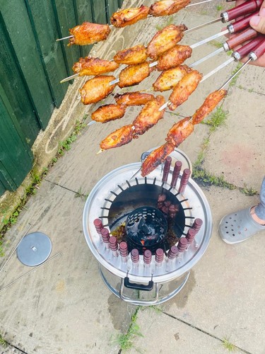 Barbecue charcoal grill with - barbecue,
