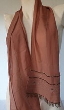 Liz claiborne fine silk scarf with beaded ends (our ref: B12)