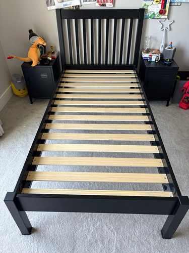 Dunelm black single - bed, frame