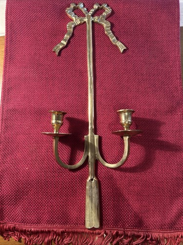Vintage brass sconces - vintage,