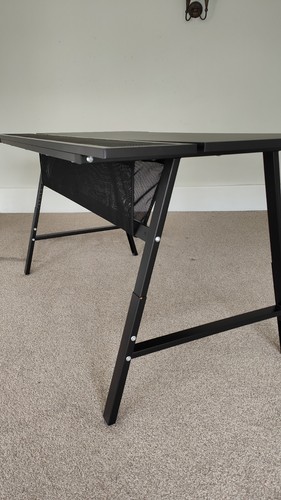 Black gaming desk table set - black,