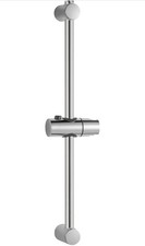 OFFO Shower Riser Rail 70cm Adjustable Shower Head Holder - Chrome (No screws)
