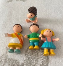 Vintage Bluebird Big Red Fun Bus Toy Dolls House Figures 1988