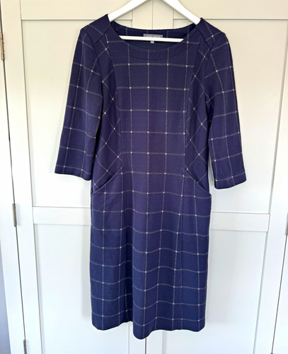 Laura ashley navy check ponte - ashley,