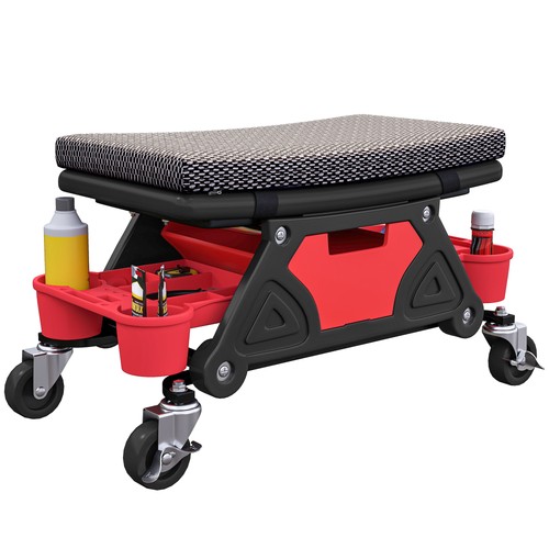 Homcom rolling mechanic - rolling, stool