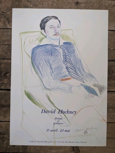 Rare david hockney signed - rare,