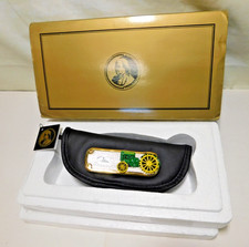 Franklin Mint John Deere Knife 1923 Model  D With Zipper Case. NWT-Gift Packed