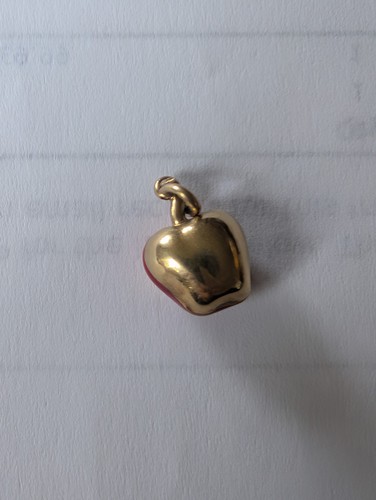 9ct gold and enamel charm - 9ct,