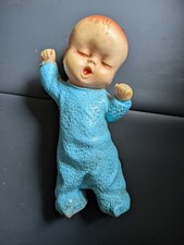 Vintage Rubber Squeaky Sleepy Baby Toy Combex Creations Made In England