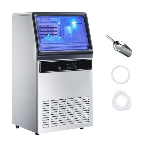 Stainless steel ice machine - ice,