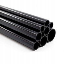 Black pvc round tube - pvc, pipe