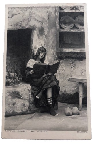 Antique postcard 1907 little - antique,