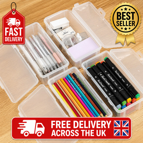 Large pencil box transparent - large,
