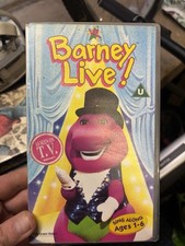 BARNEY LIVE VHS - RARE RETRO VINTAGE SERIES KIDS 1994 SHOW