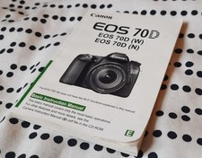 Canon 70D original manual