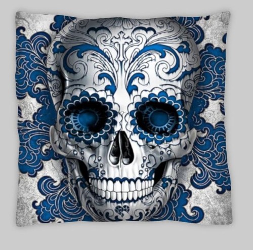 Skull cushion cover double - cover,