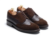 Charles Tyrwhitt Brown Suede Leather Brogues Shoes: `ML063BRN` UK 7.5 G US 8.5