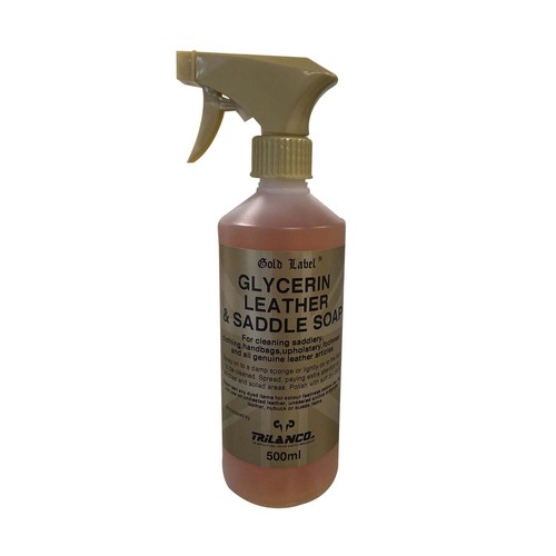 Gold label glycerin - label, leather
