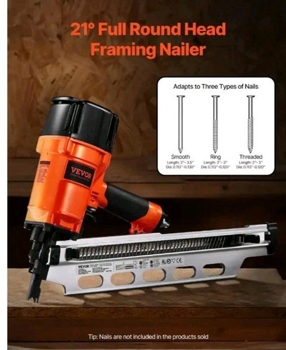 Vevor framing nailer - nailer, 2"