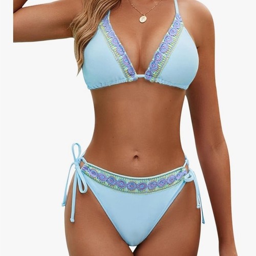 Bmjl womens light blue crochet - bmjl,