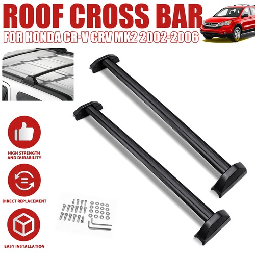 Black roof cross bars top - 2x,