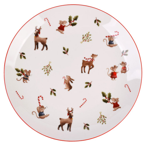 Cute ceramic christmas plate - cute,