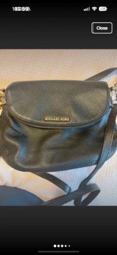Michael kors black leather - black,
