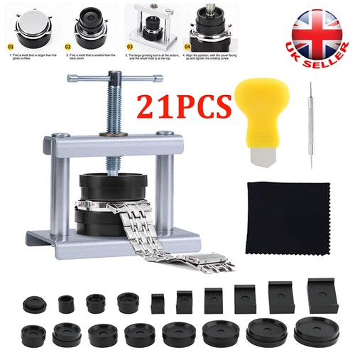 Watch back press tool - kit, with