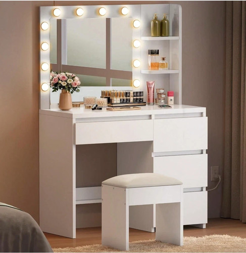 Dressing table with - with, mirror